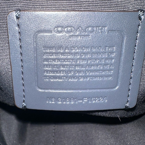 Coach Mini City Zip Tote Teal Metallic Crossgrain Leather - EUC with COA - Picture 6 of 14